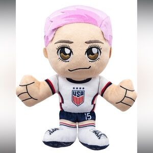 USA Women's Soccer Megan Rapinoe 8" Kuricha Plush Bleacher Creatures NEW NWT